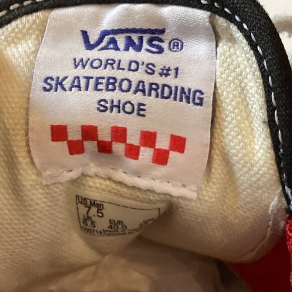 VANS Old Skool Off the Wall Skateboarding Black White Sneaker Men's 7.5 #294F - Picture 9 of 9